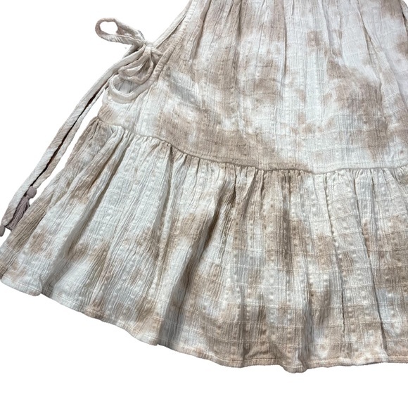 Boho Tie Dye Oversized Tank Top Ties & Tassels Aerie Size Small Crochet Neckline - Picture 8 of 15